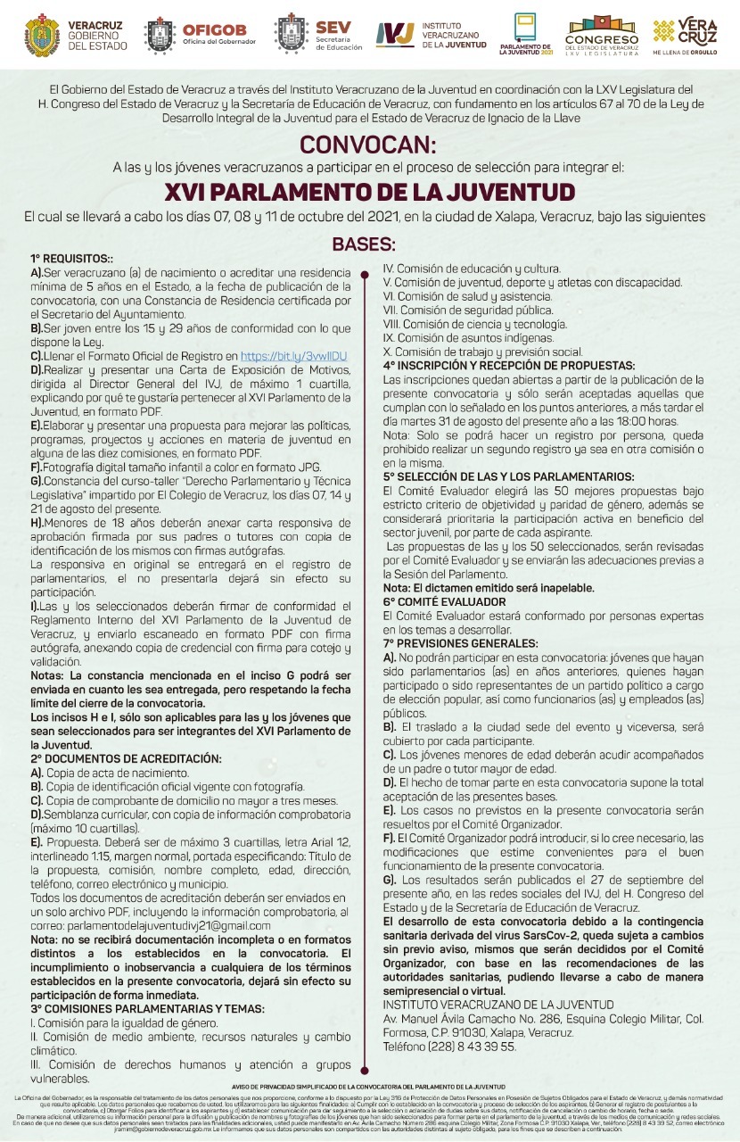 Parlamento Juvenil Veracruz